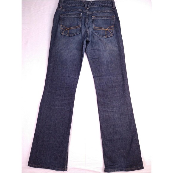 Tommy Hilfiger Denim - TOMMY HILFIGER Womens Size 4 Blue American NY Hope Boot Cut Denim Jeans